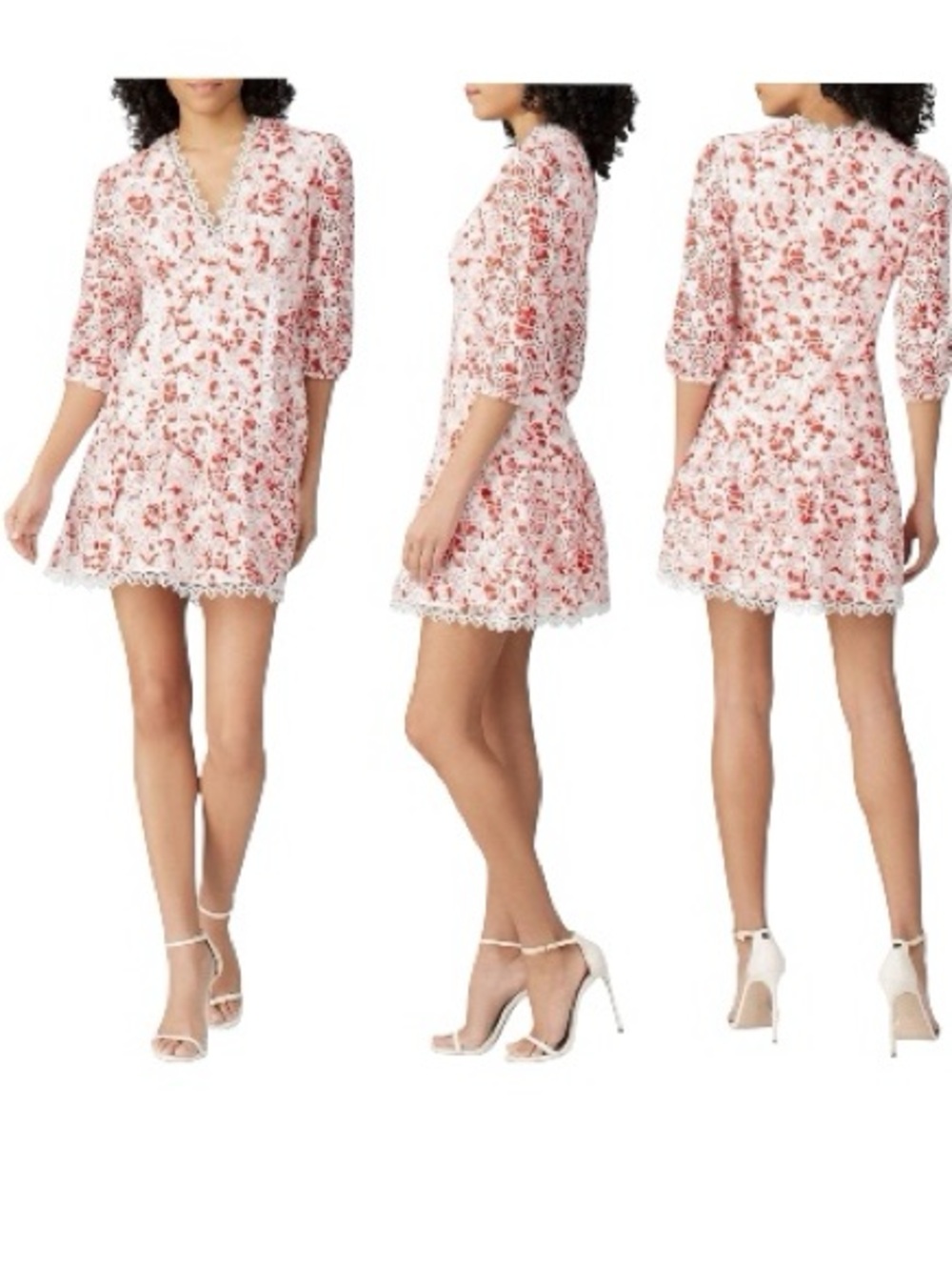 La Maison Talulah Dance & Romance Lacey Eyelet Mini Dress Cottagecore. Sz M